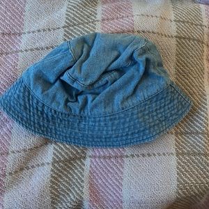 GAP bucket hat. Looks like denim and has been worn once. Super cute!
